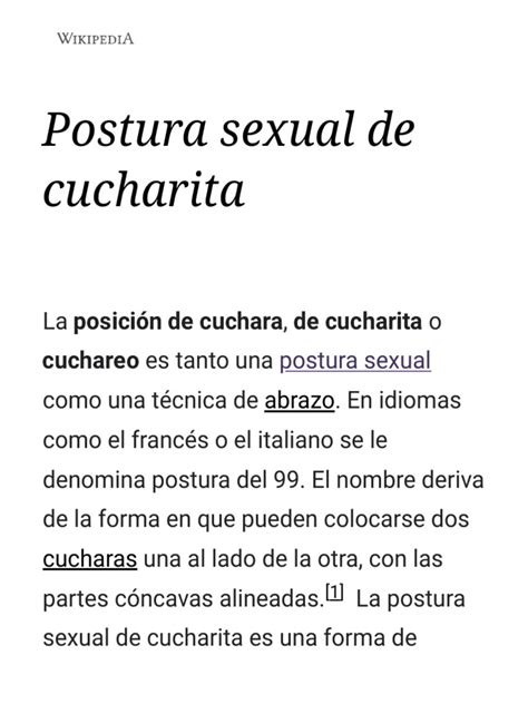 la postura de la cucharita|Posturas para el sexo: La Cuchara